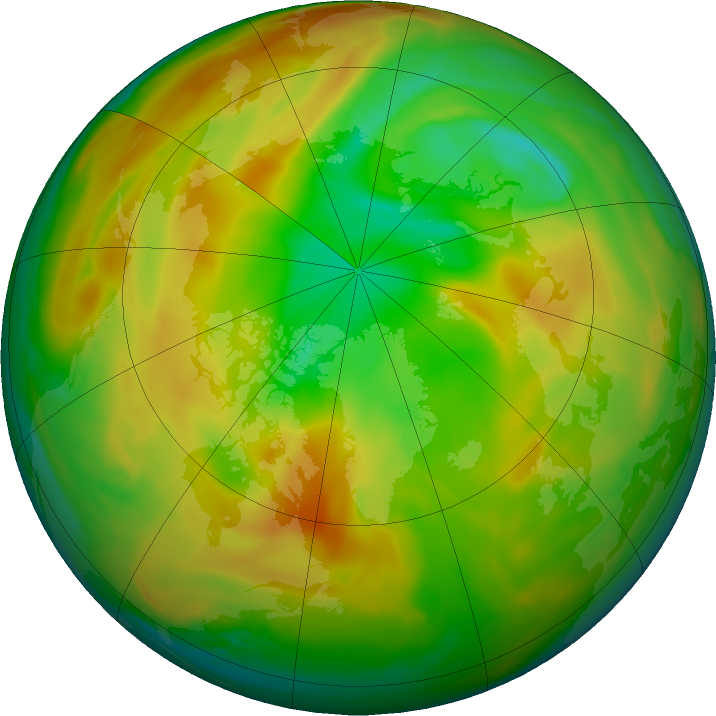 Arctic ozone map for 26 April 2020